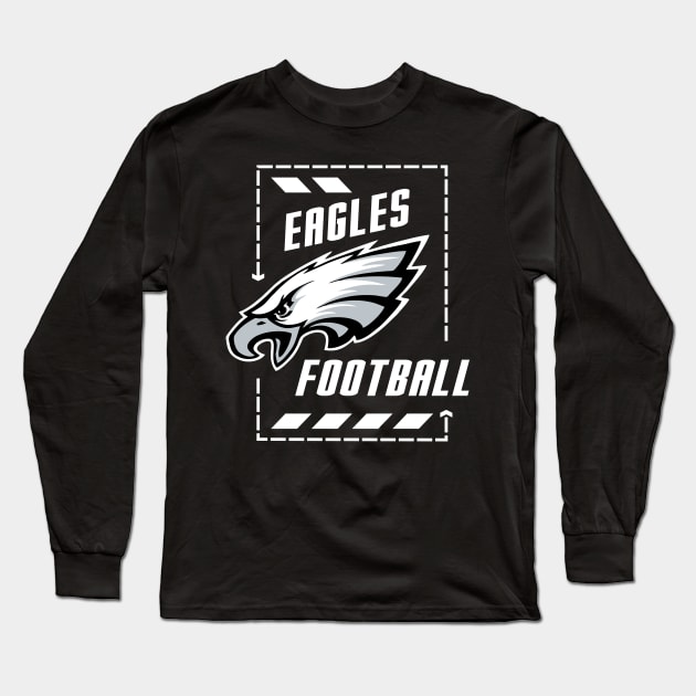 EAGLES FOOTBALL white Long Sleeve T-Shirt by Aldyz